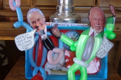 Don Cherry & Ron MacLean (Coaches Corner tribute balloon!)