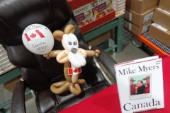 Mike Myers (Balloon gift, celebrating his new book 'Canada')