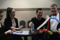 Stars on Ice (Patrick Chan- laughs at balloon gift!)