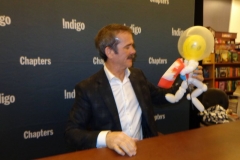Chris Hadfield (He liked the balloon, and kept it!)