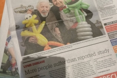 Sesame Street's Caroll Spinney (Front page story in Halifax's Chronicle Herald)