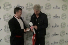 Tom Cochrane (Performing a card trick)